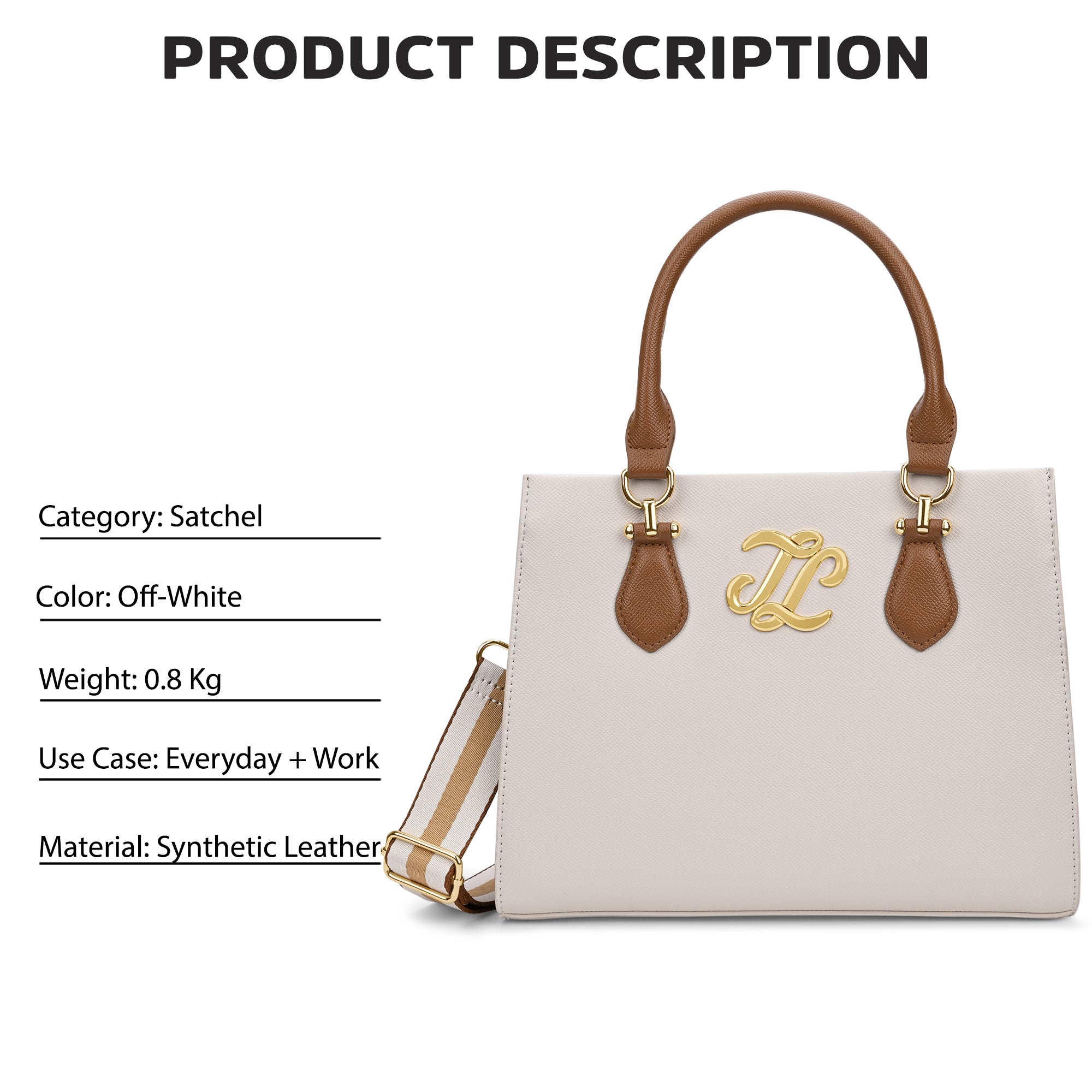 Colourblock Yuma 3 Compartment Medium Sling Bag Off White