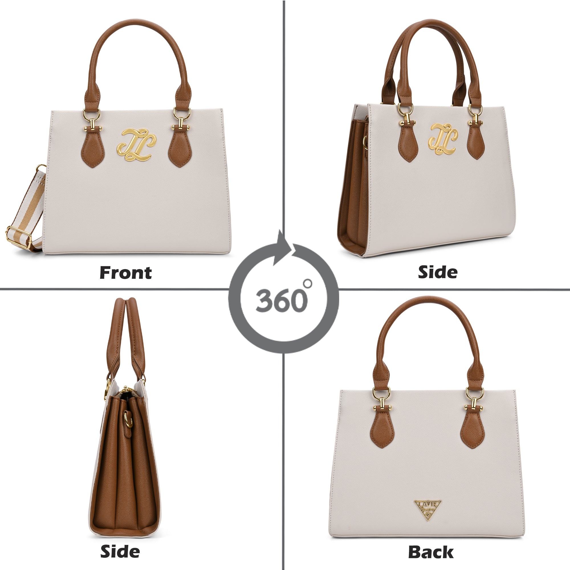 Colourblock Yuma 3 Compartment Medium Sling Bag Off White