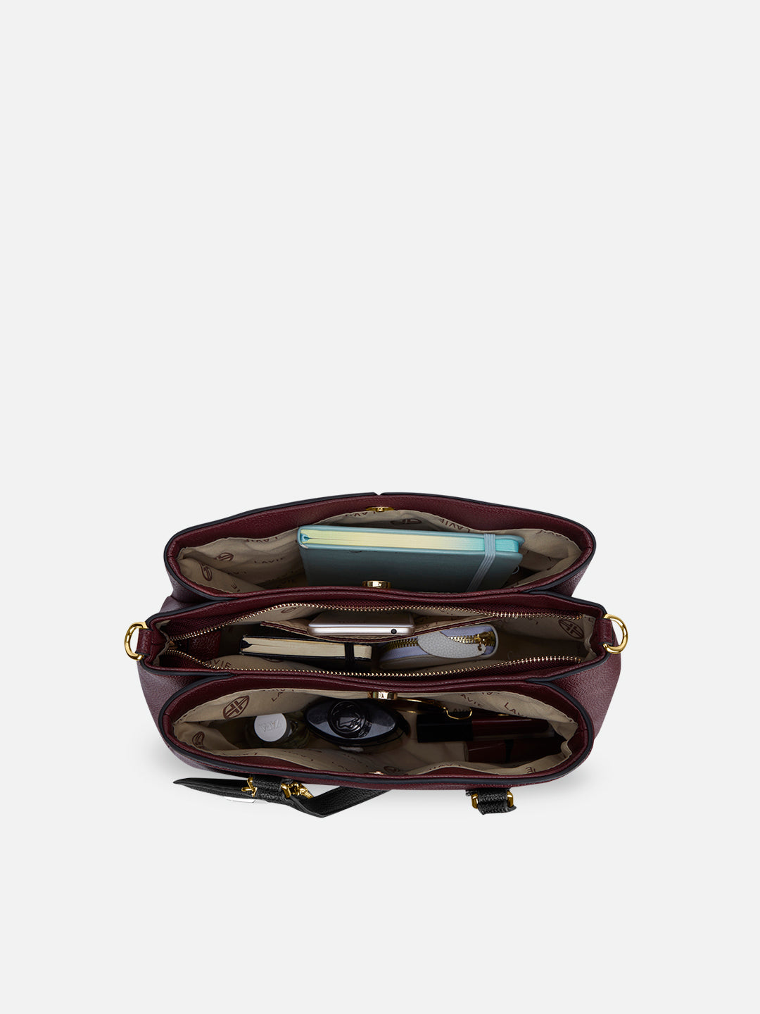 Rumi 3 Compartment Large Satchel Bag