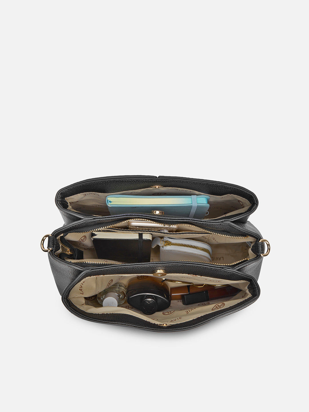 Rumi 3 Compartment Large Satchel Bag