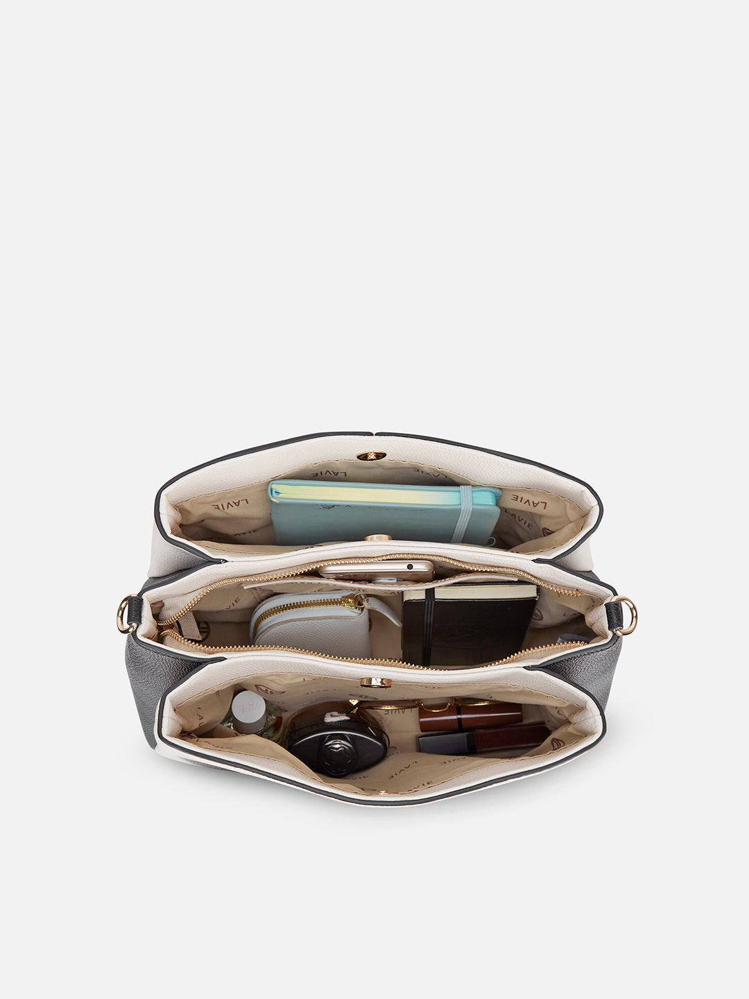 Rumi 3 Compartment Large Satchel Bag