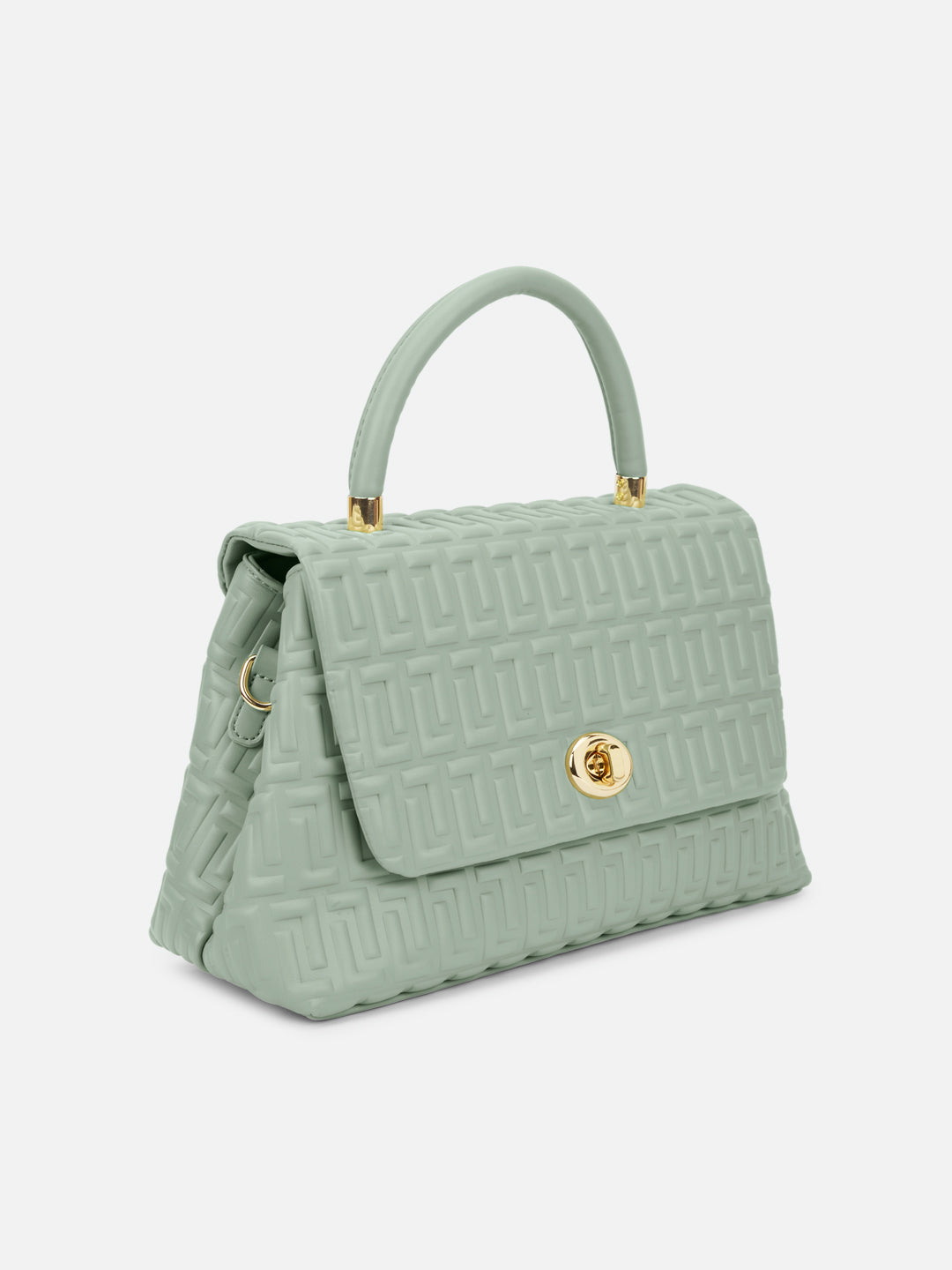 Chaney Medium Flap Satchel Bag Mint