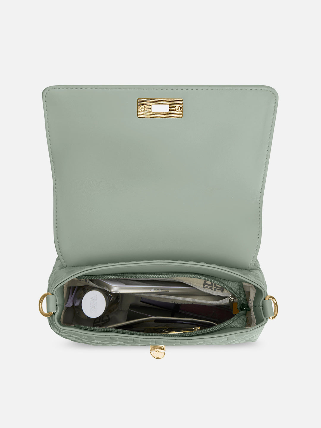 Chaney Small Flap Satchel Bag Mint