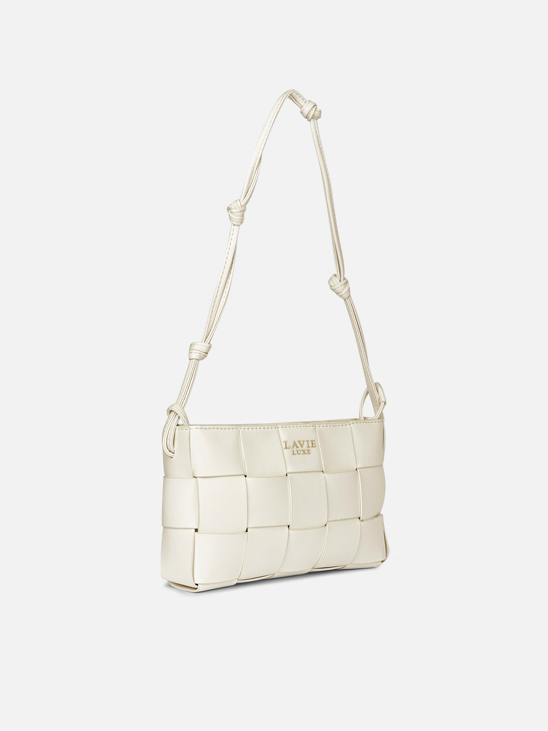 Bot Elle Small Hobo Bag Offwhite