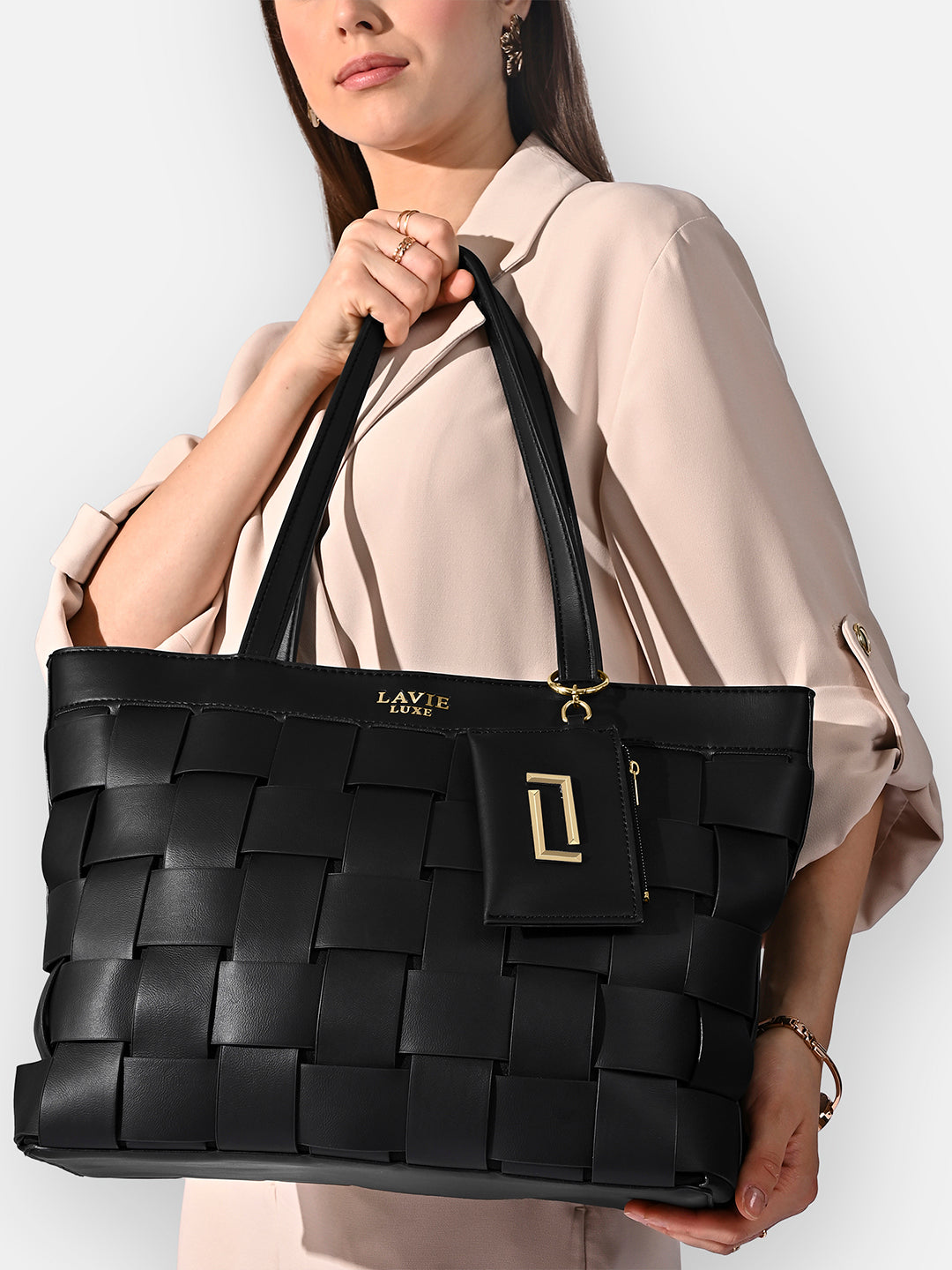 Bot Elle Large Tote Bag Black