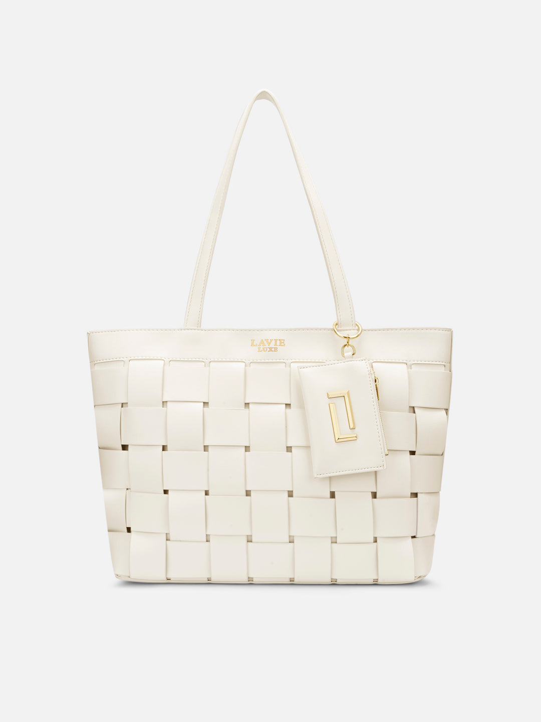 Bot Elle Large Tote Bag Offwhite