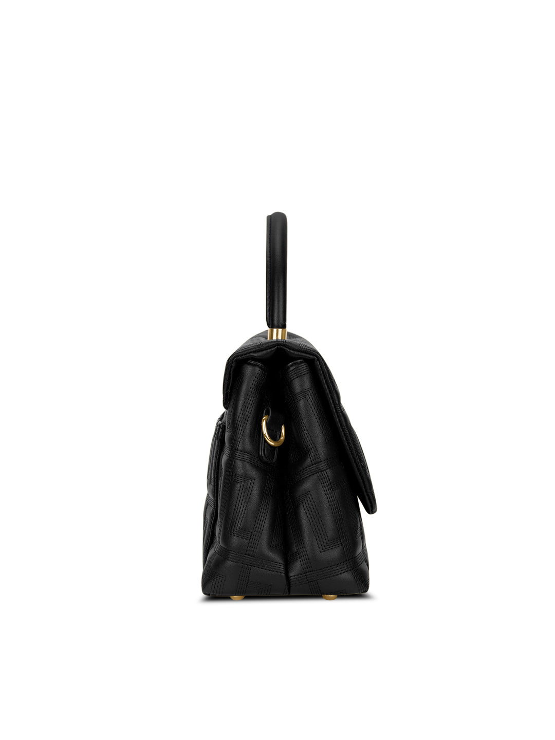 Quilt Marco Flap Medium 'S Ladies Handbag Black