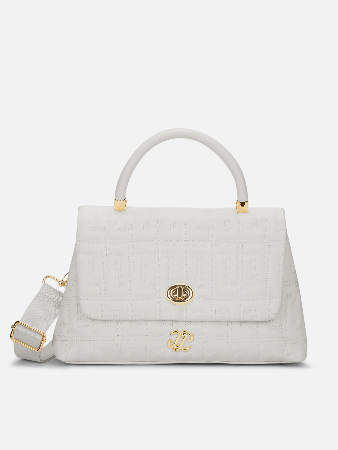 Quilt Marco Flap Medium 'S Ladies Handbag Off White