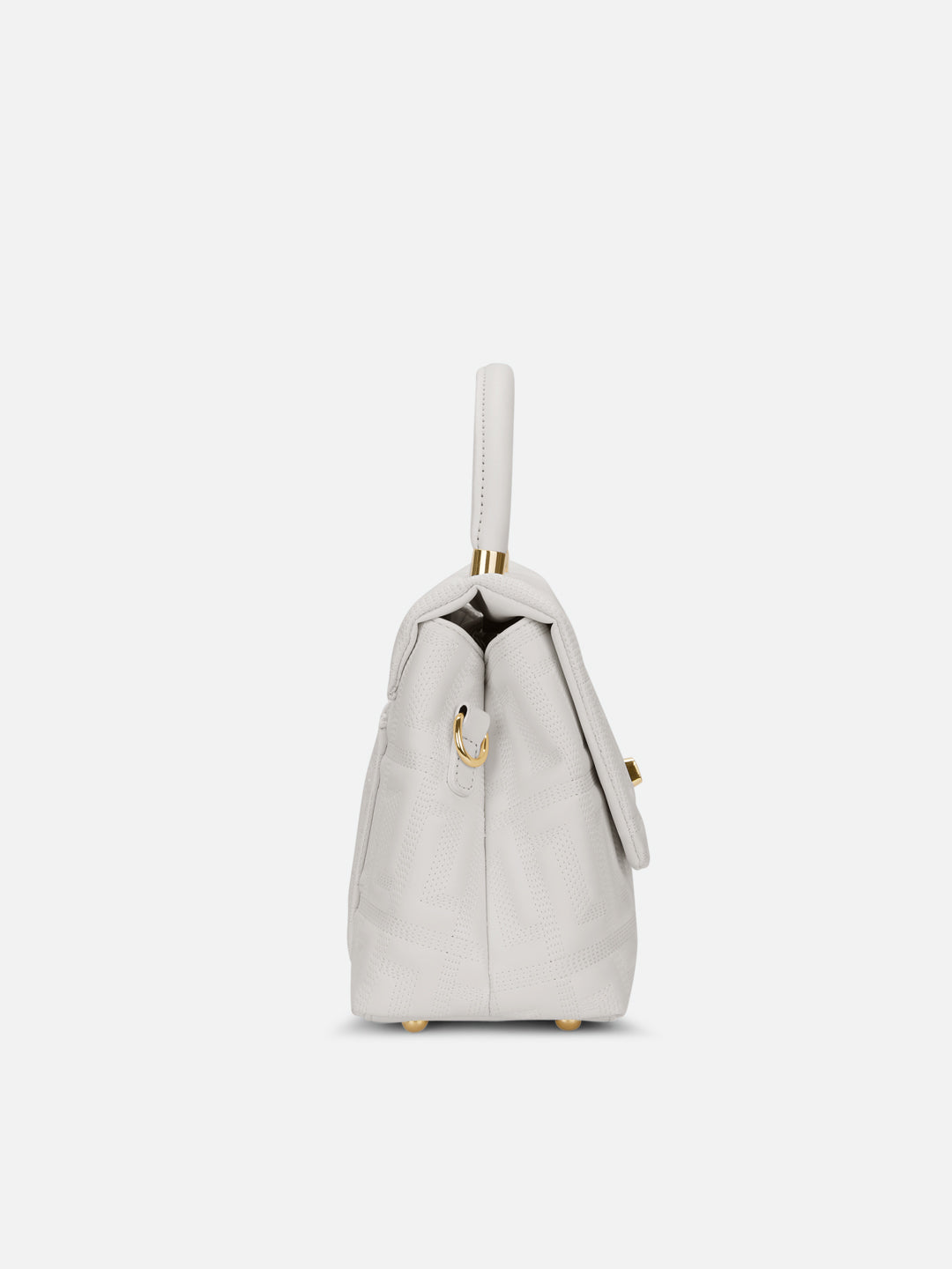 Quilt Marco Flap Medium 'S Ladies Handbag Off White
