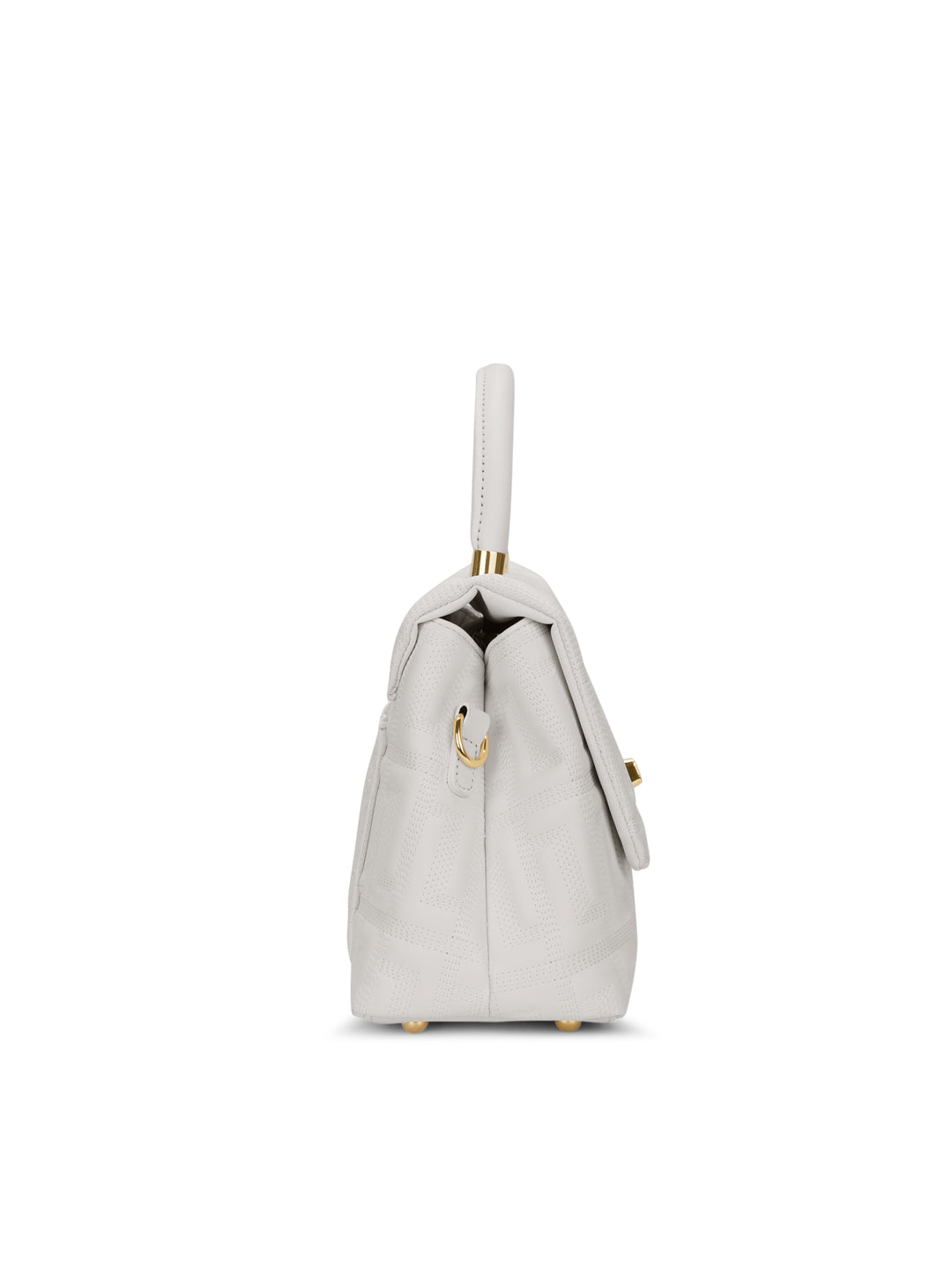 Quilt Marco Flap Medium 'S Ladies Handbag Off White