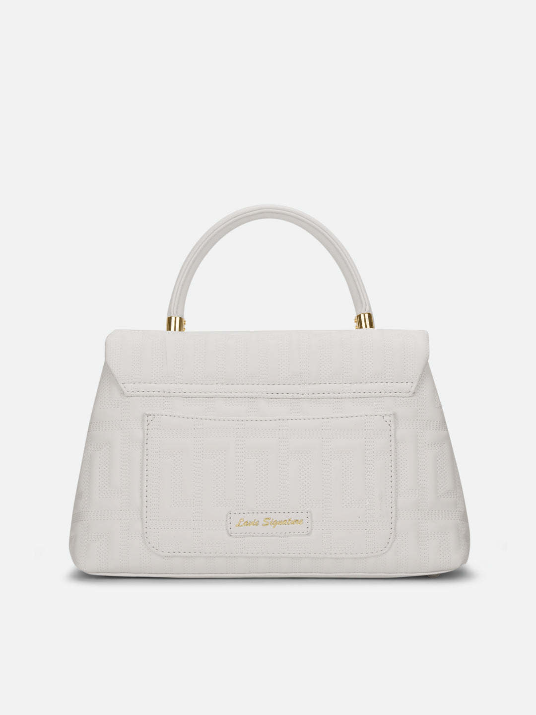 Quilt Marco Flap Medium 'S Ladies Handbag Off White