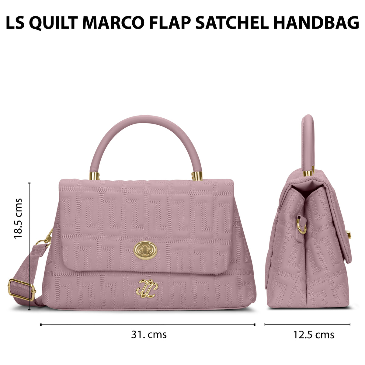 Quilt Marco Flap Medium 'S Ladies Handbag P Pink