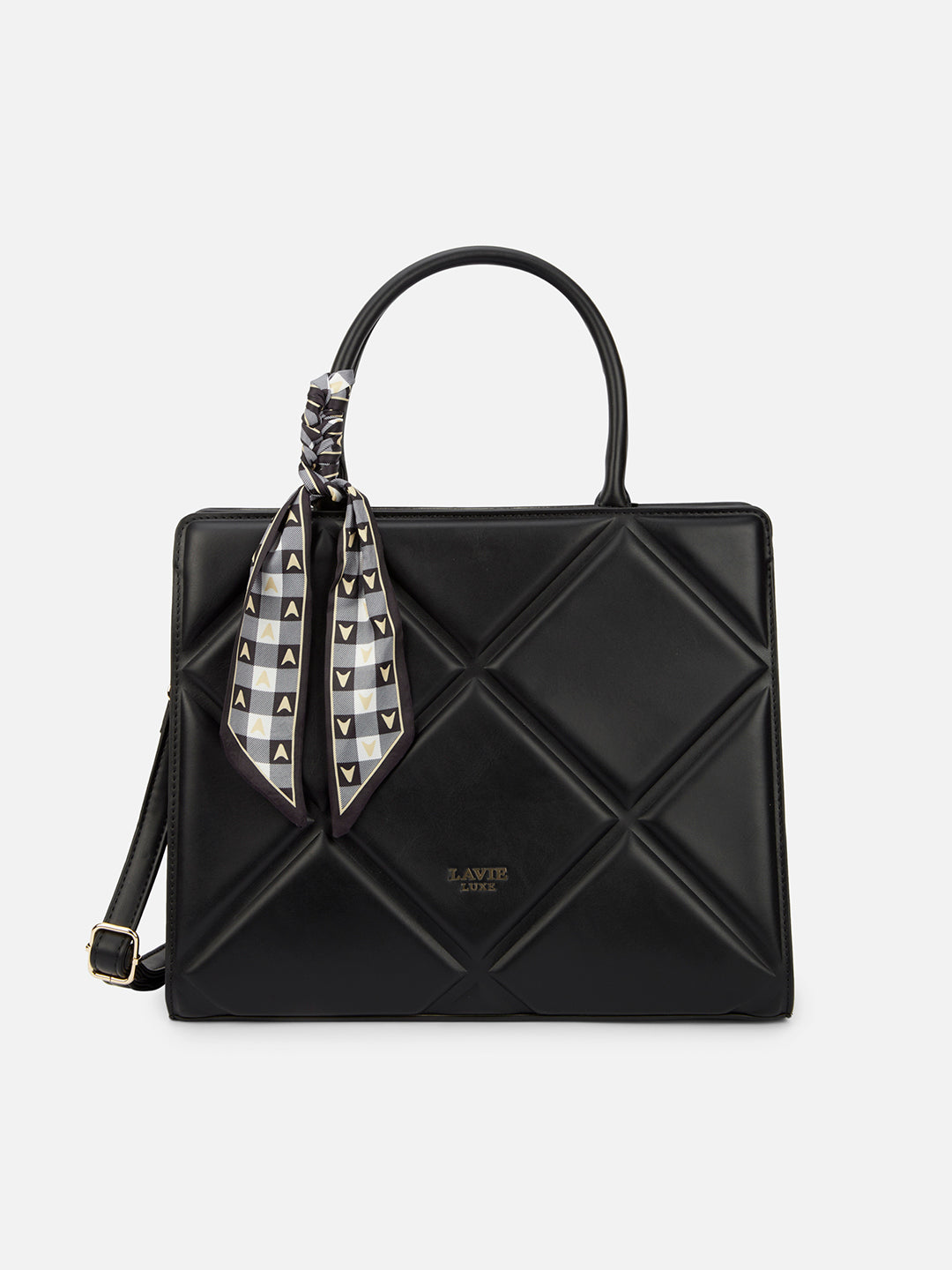 Quare Large Satchel Bag Black