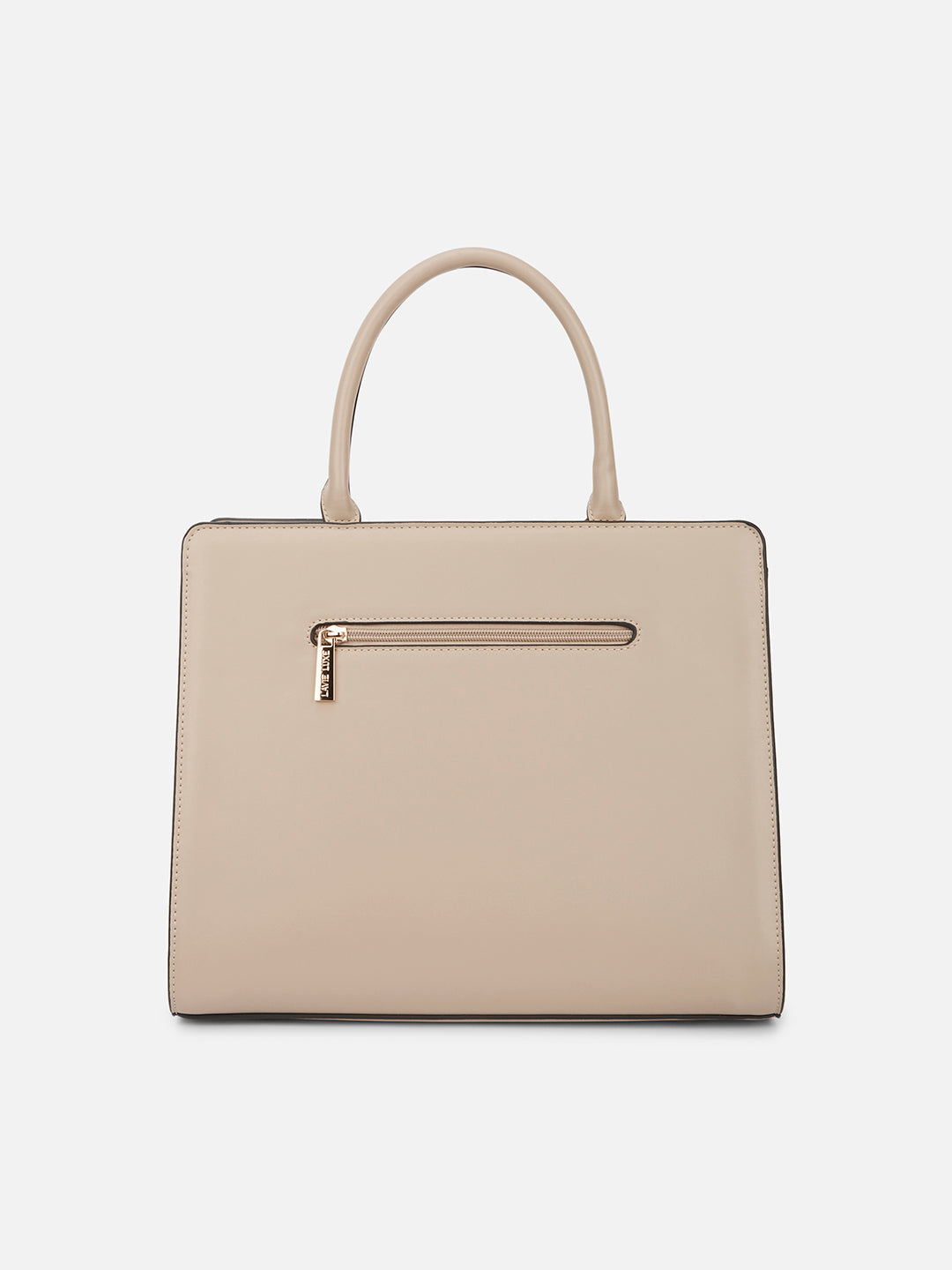 Quare Large Satchel Bag Beige