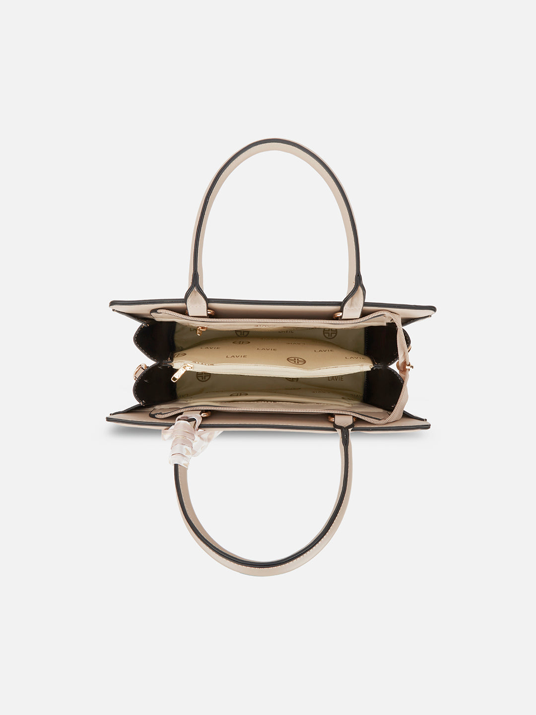 Quare Large Satchel Bag Beige