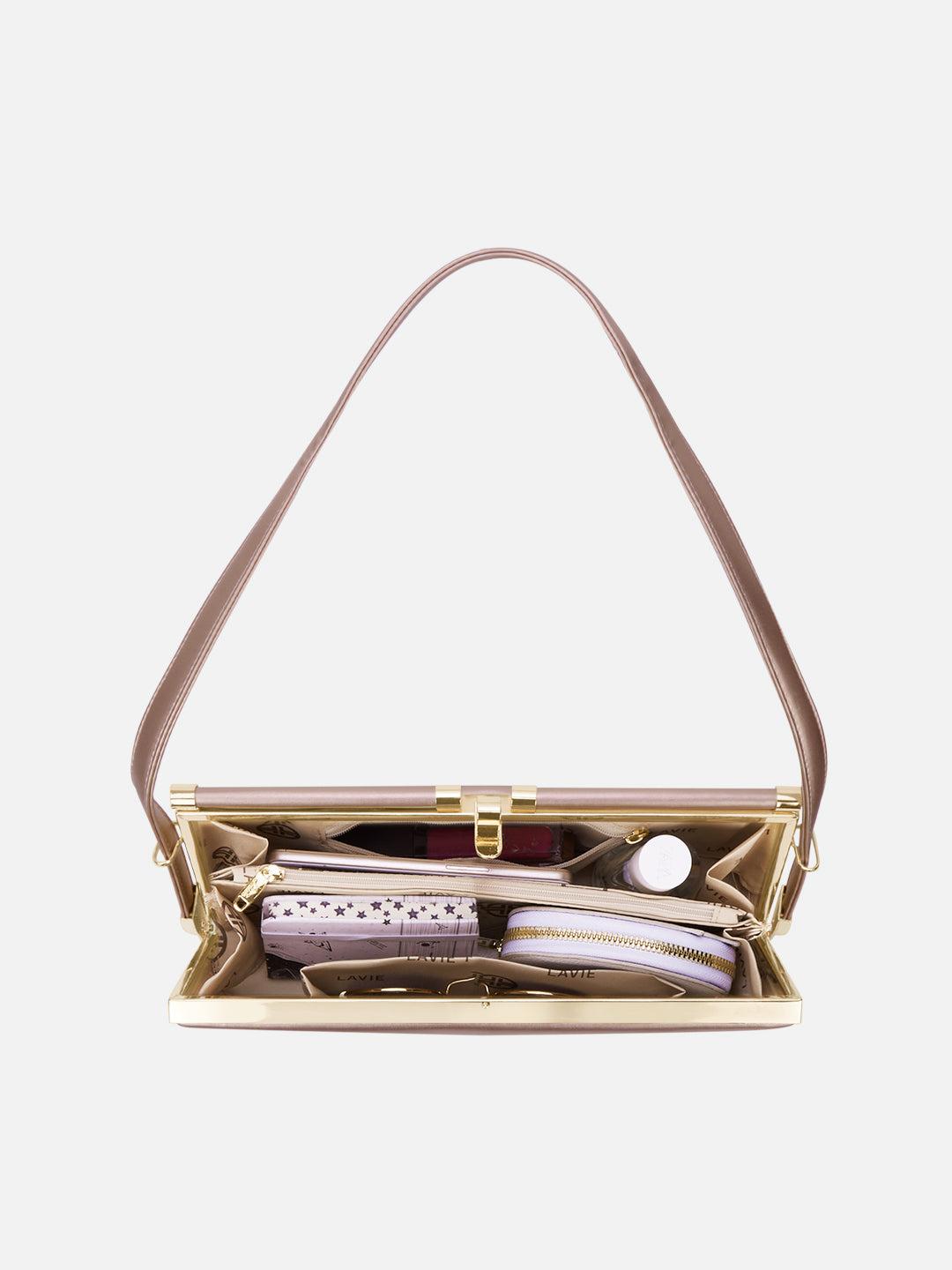 Parallel Small Frame Bag Rose Gold
