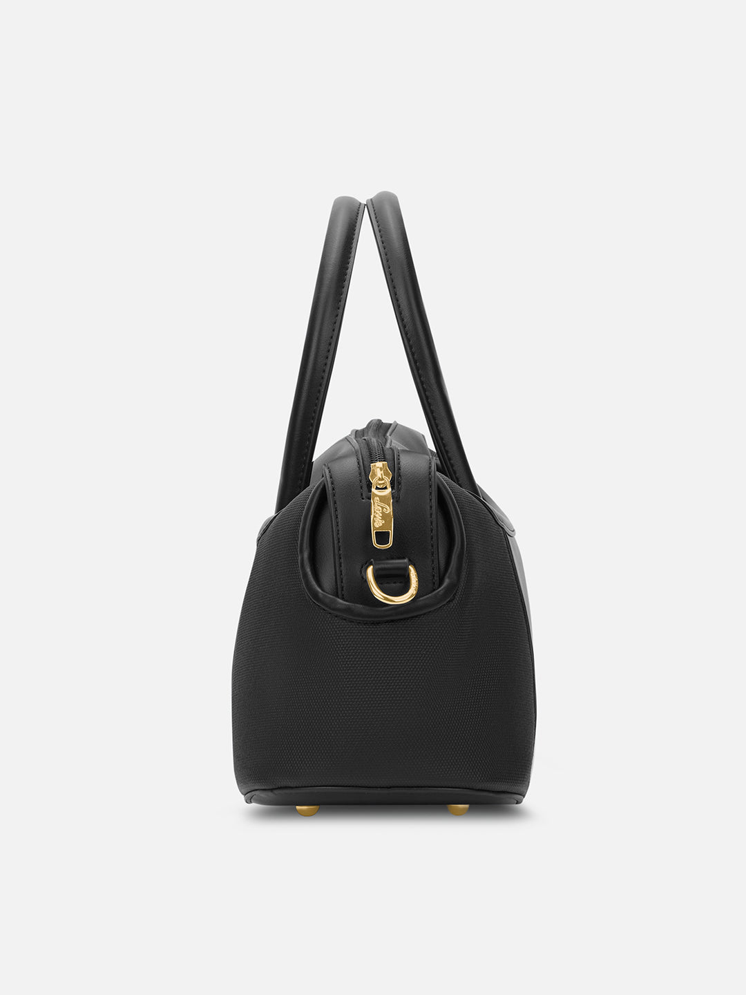 Canva Horizontal Medium Satchel Bag Black