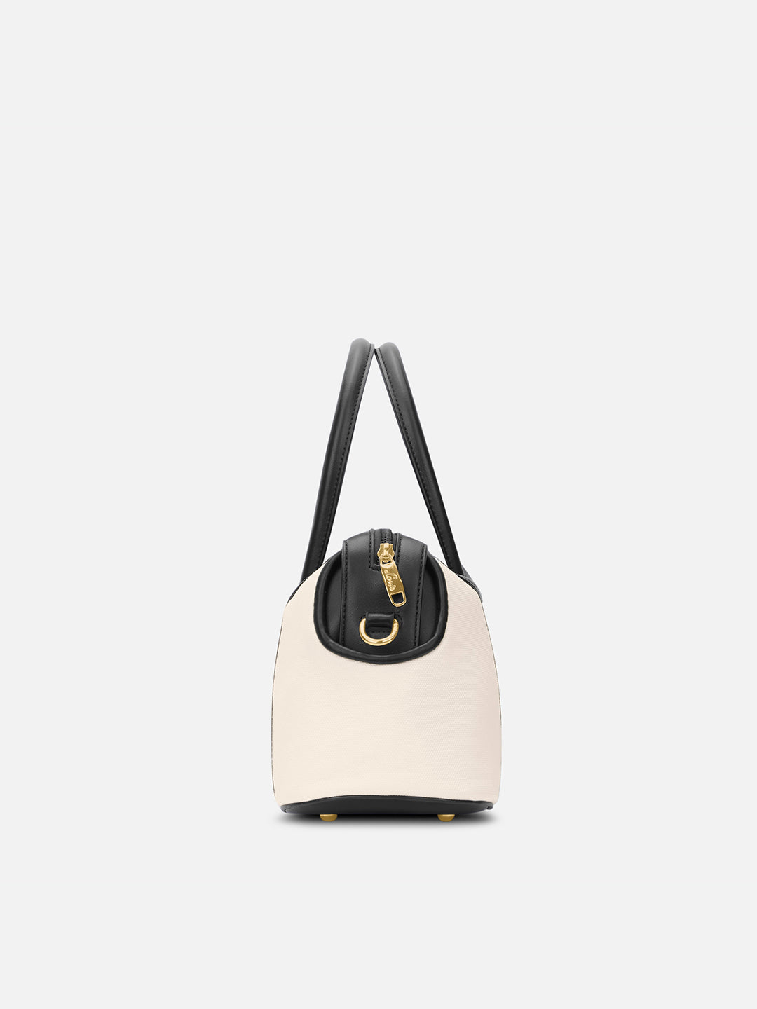 Canva Horizontal Medium Satchel Bag Off White