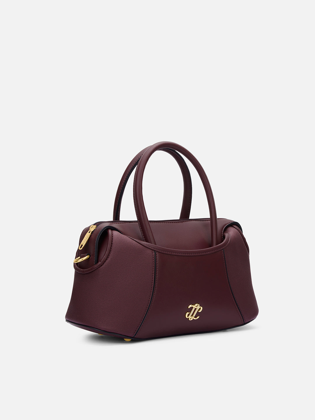Canva Horizontal Medium Satchel Bag Wine