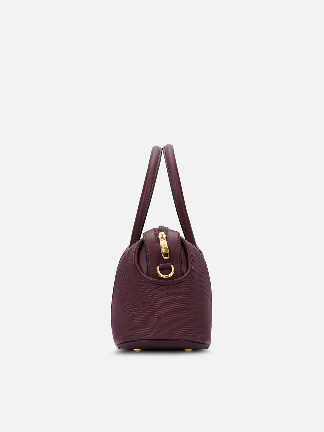 Canva Horizontal Medium Satchel Bag Wine