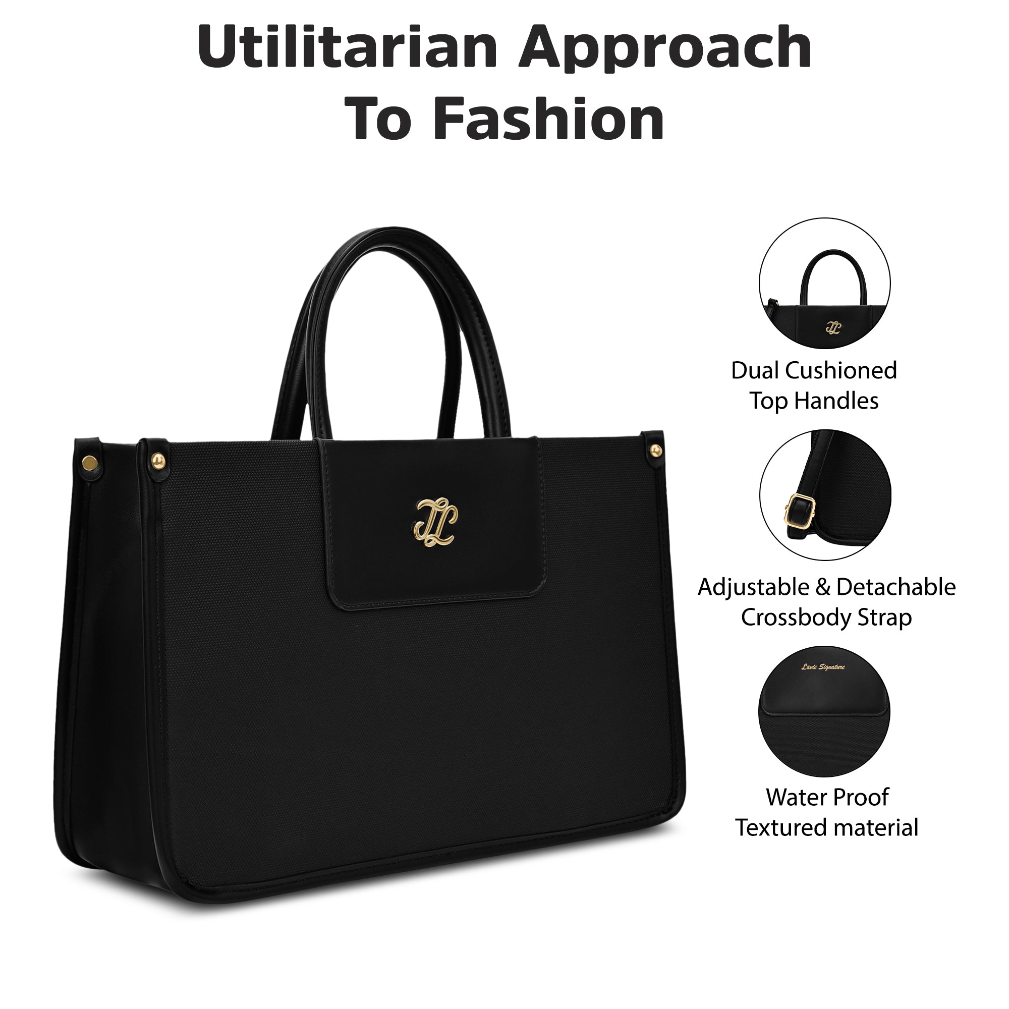 Canva Combo Set Large Tote Bag Wine