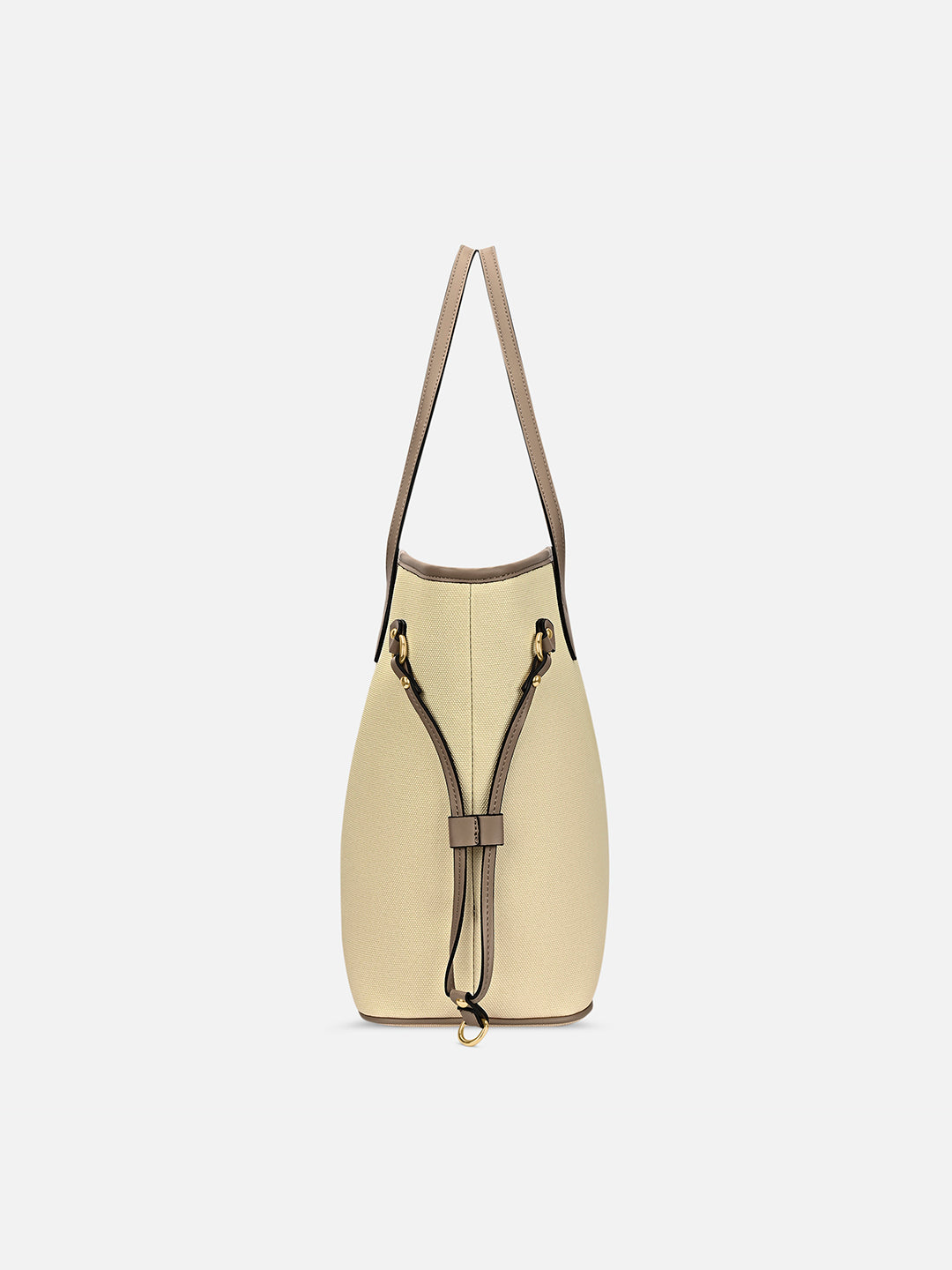Canva Laptop Large Tote Bag Beige