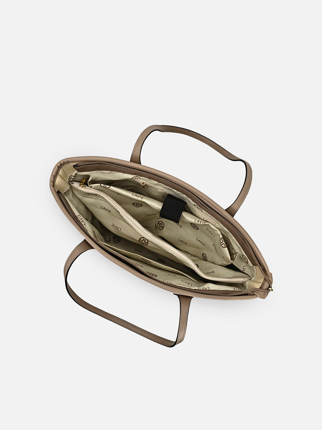Canva Laptop Large Tote Bag Beige