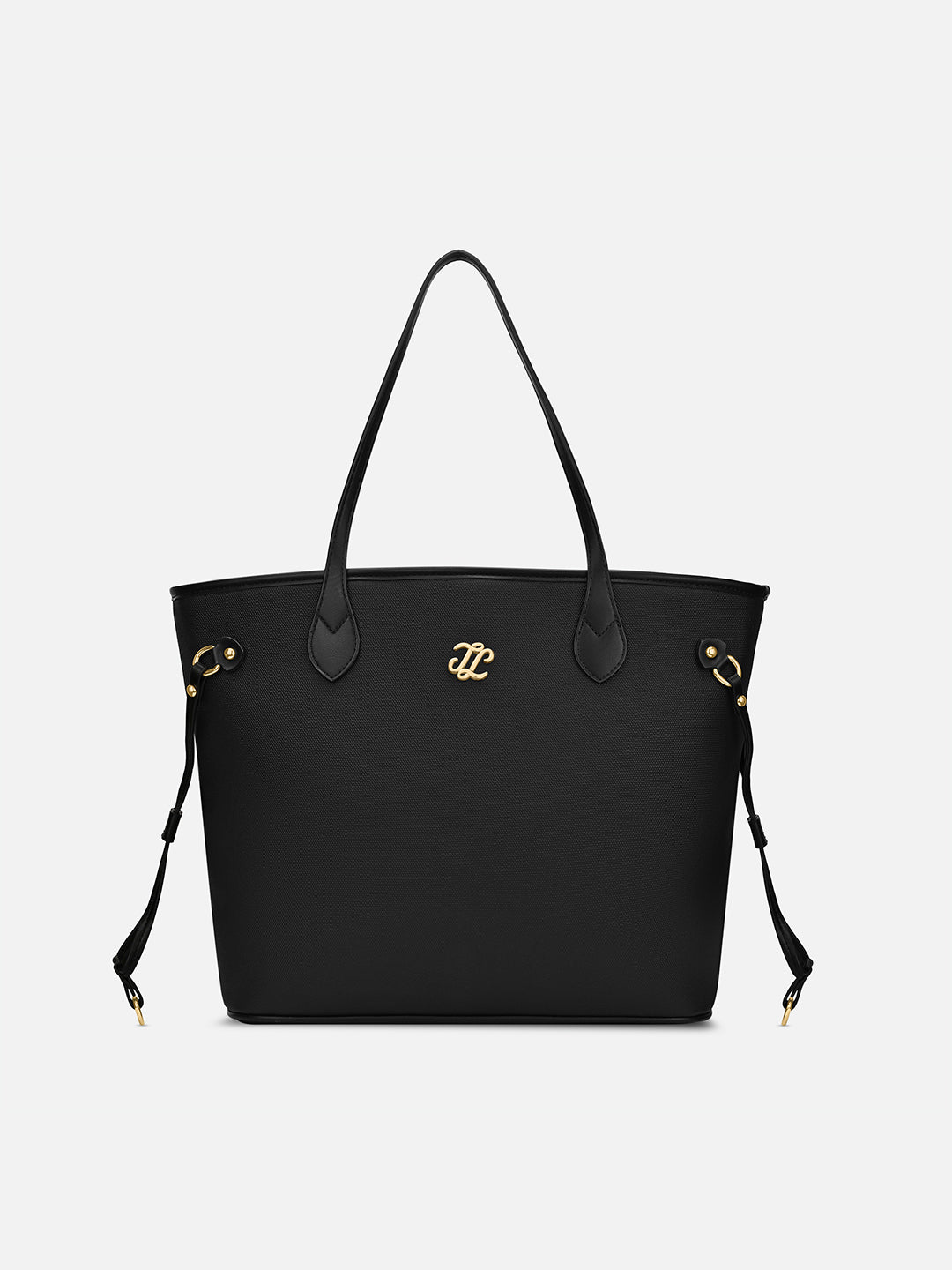 Canva Laptop Large Tote Bag Black