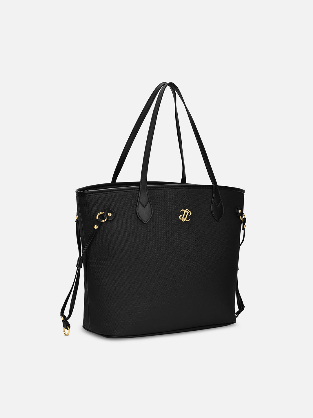 Canva Laptop Large Tote Bag Black