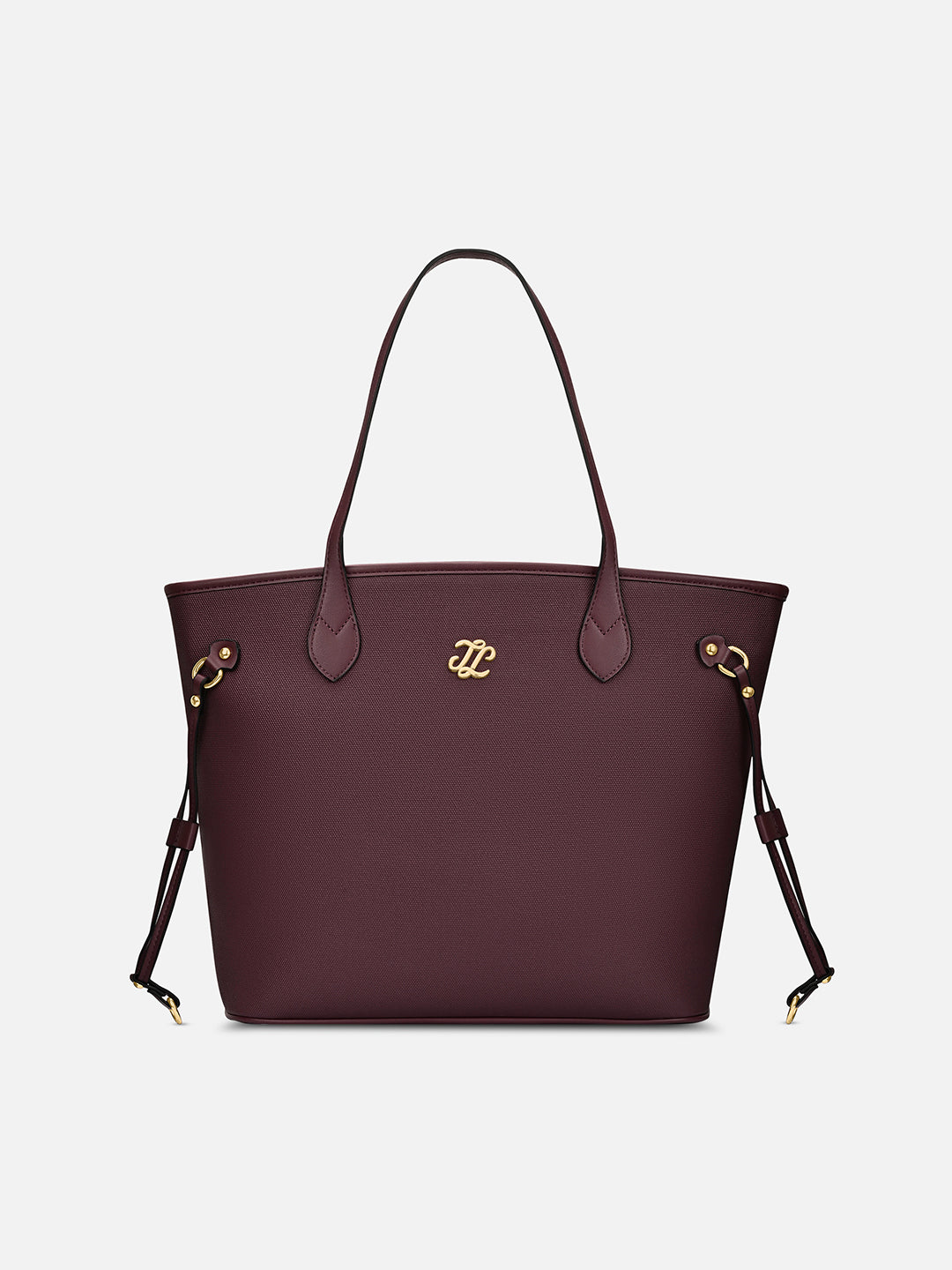 Canva Laptop Large Tote Bag Wine