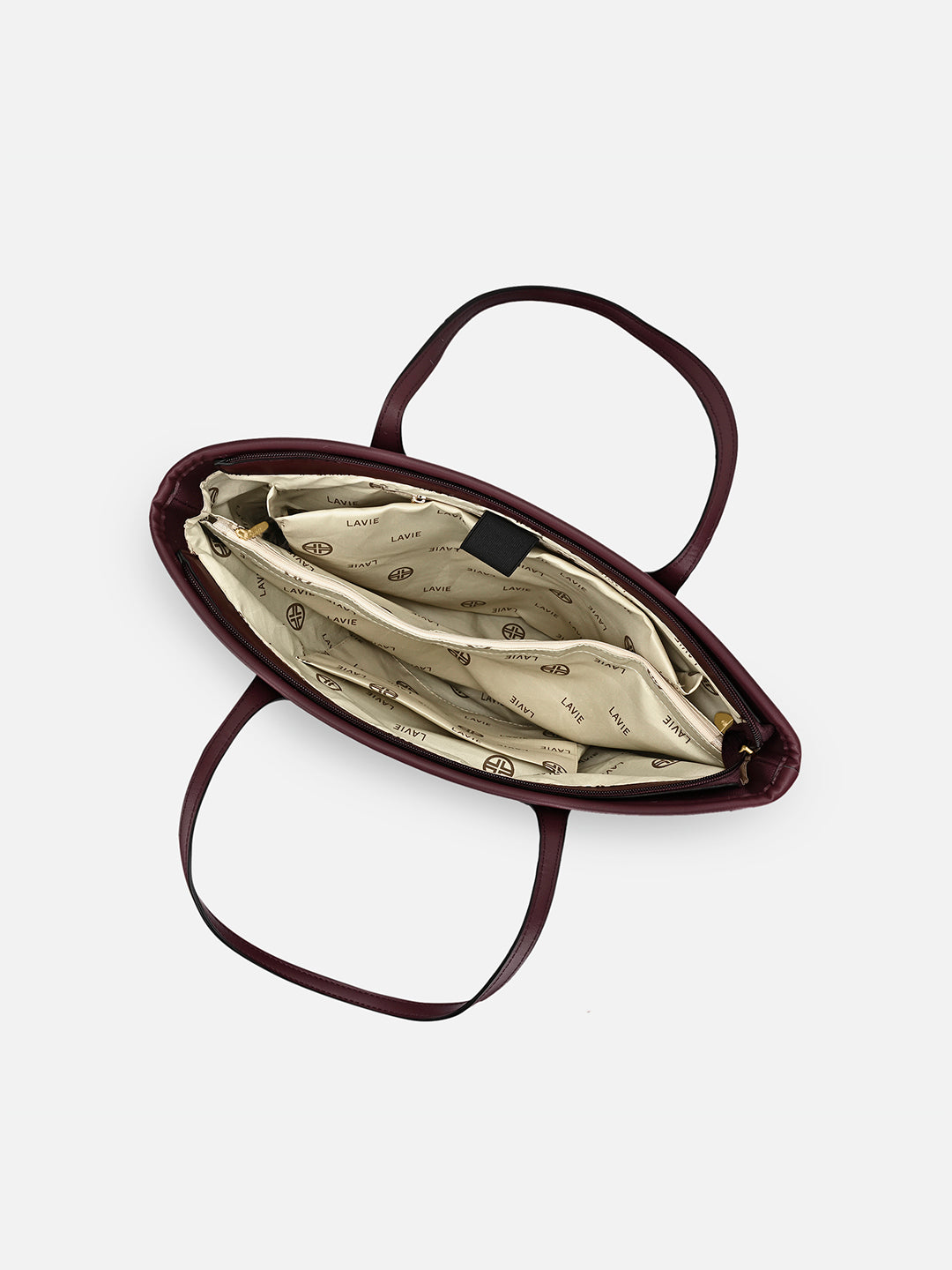 Canva Laptop Large Tote Bag Wine