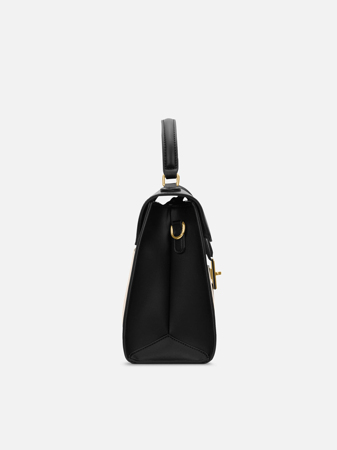 Canva Flap Medium Satchel Bag Off White