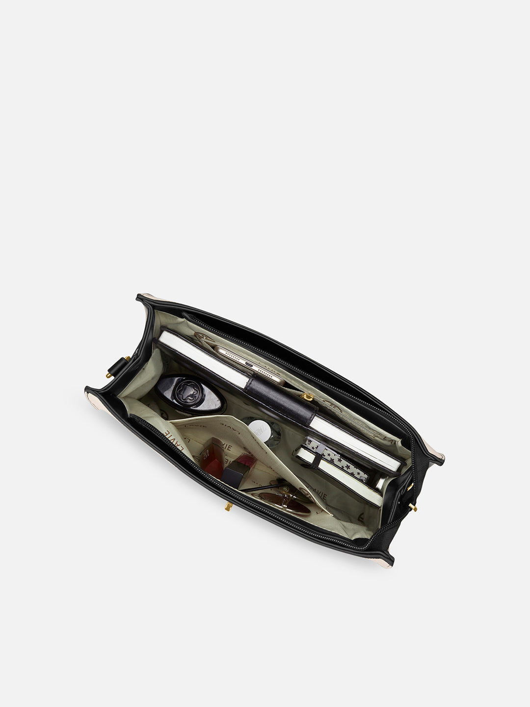 Canva Flap Medium Satchel Bag Off White