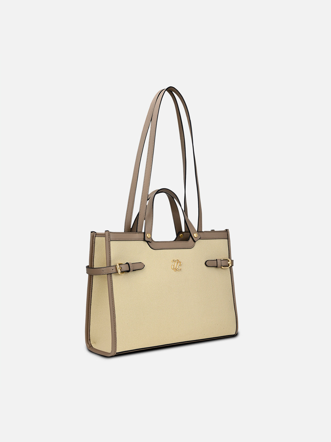 Canva Dual Carry Large Bag Beige