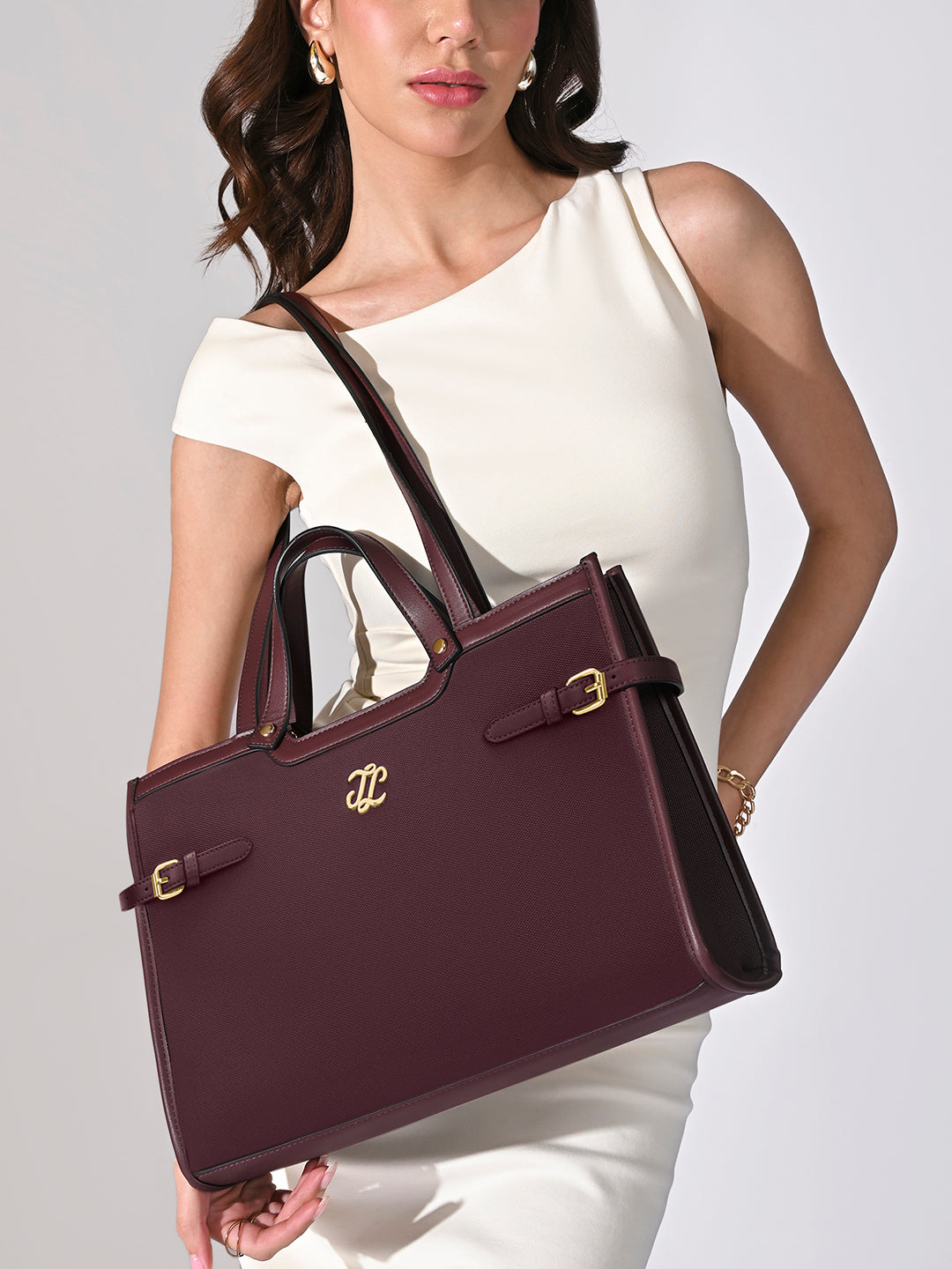 Canva Dual Carry Large Bag Wine