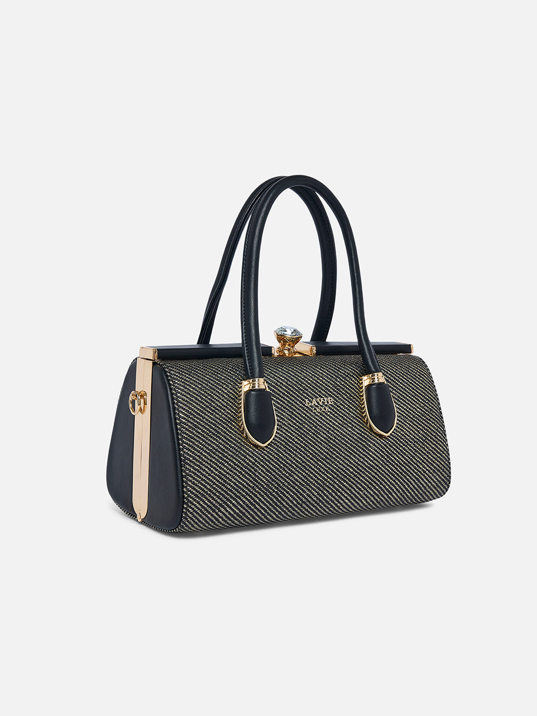 Glam Dazzle Large Frame Bag Black