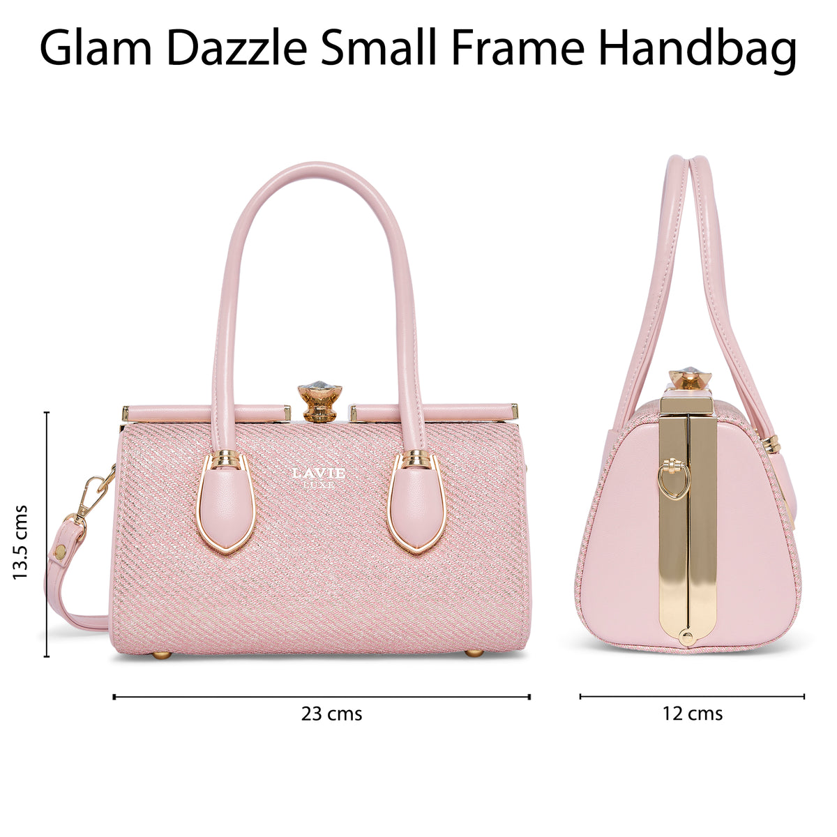Glam Dazzle Small Pink Handbag