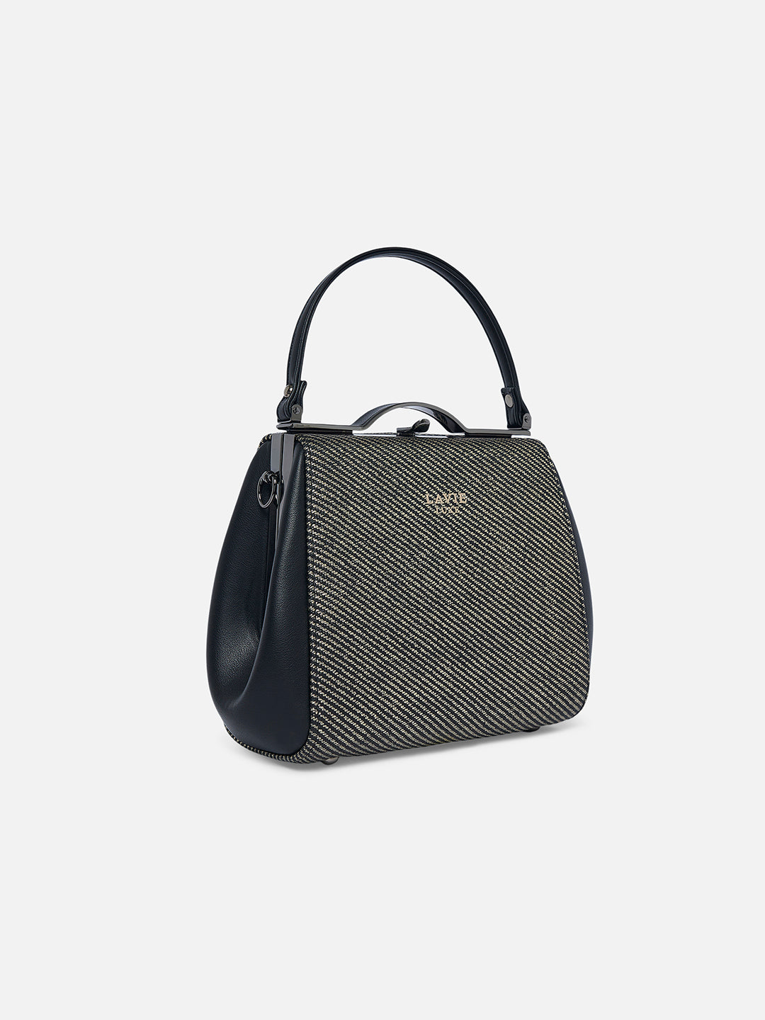 Glam Fluff Medium Frame Bag Beige