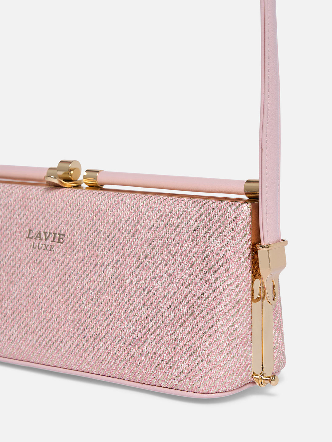 Glam Dazzle Horizontal Small Frame Bag Pink
