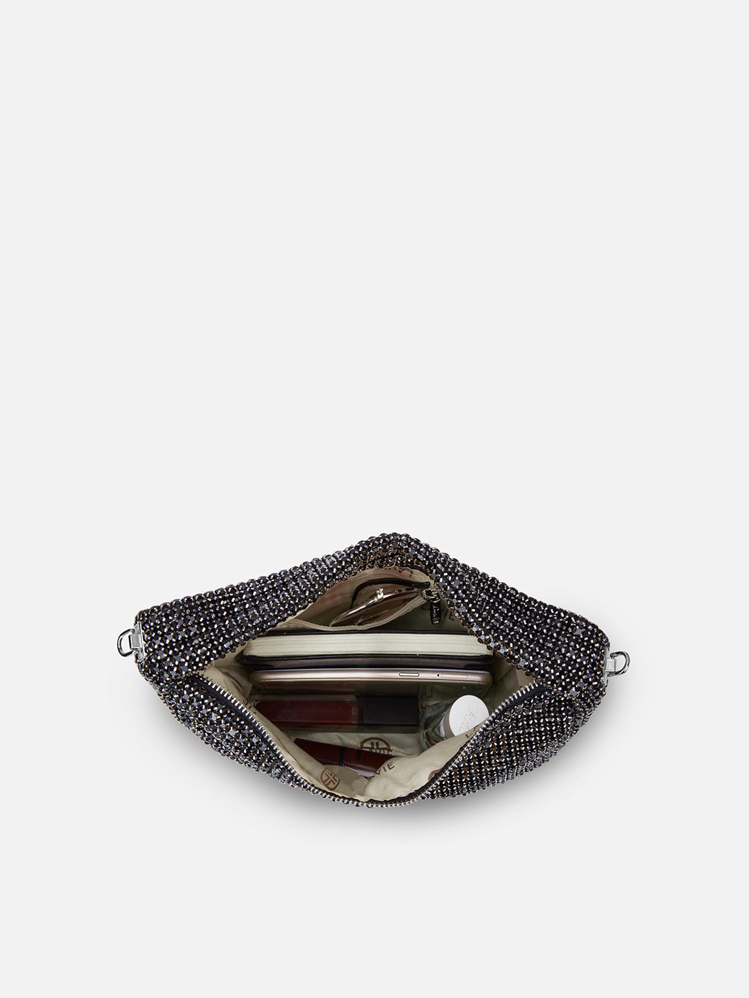 Gem Small Hobo Bag Black