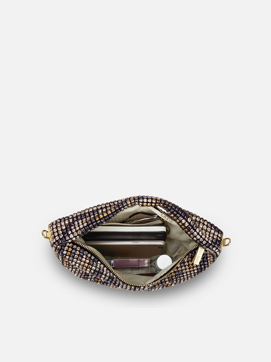 Gem Small Hobo Bag Black Ombre