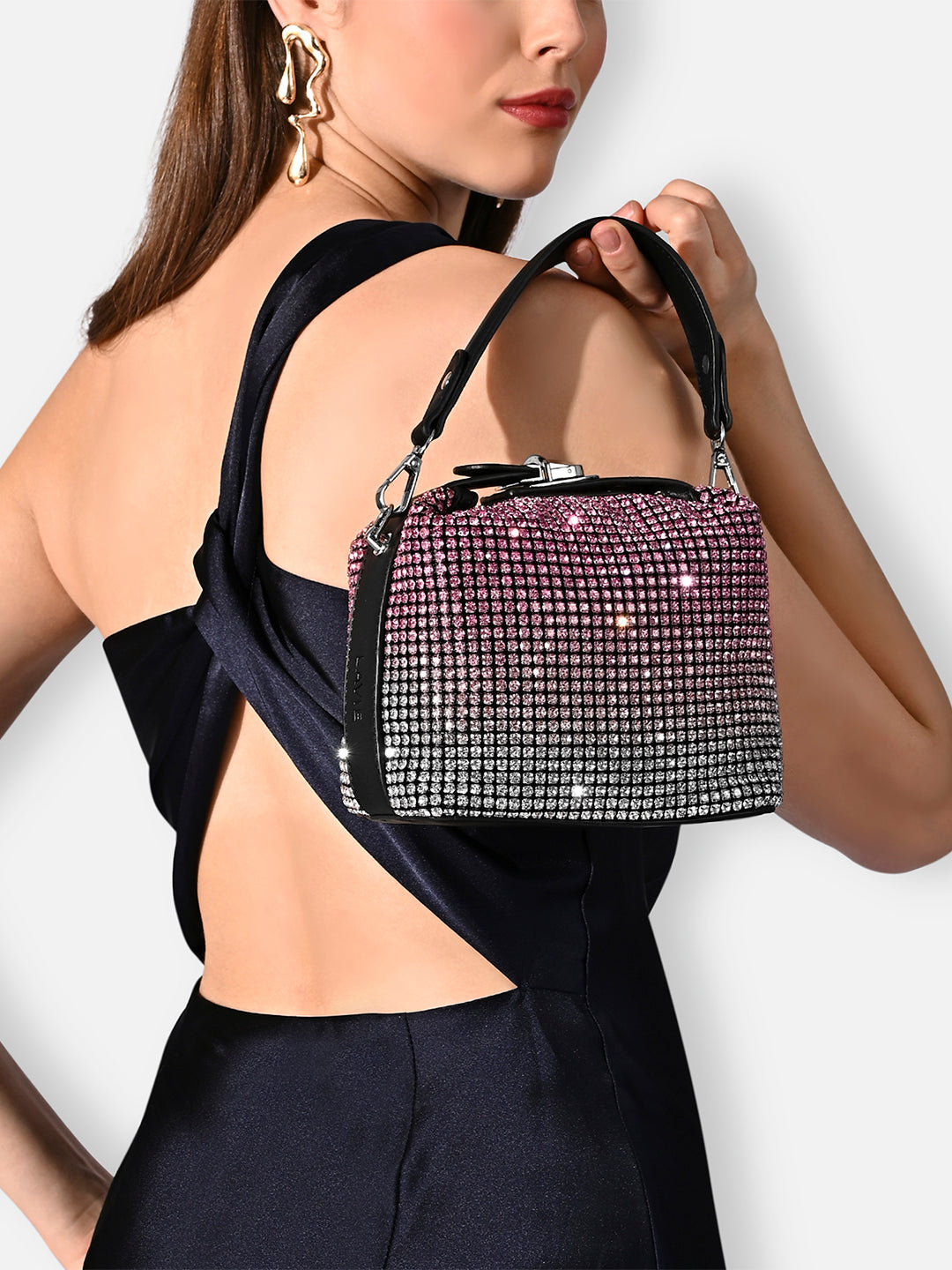 Gem Dual Handle Extra Small Bag Pink Ombre