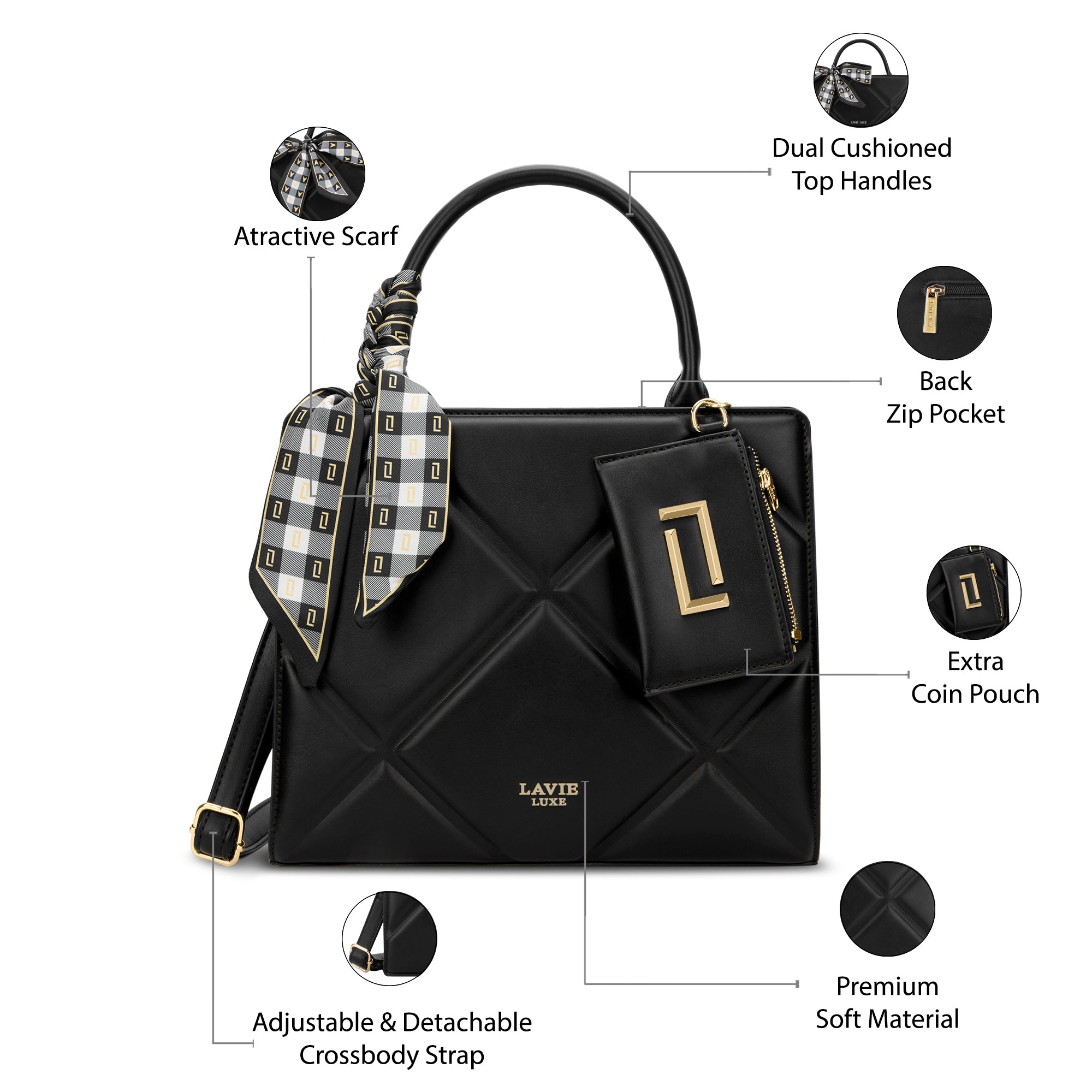 Quare26 Medium Satchel Bag