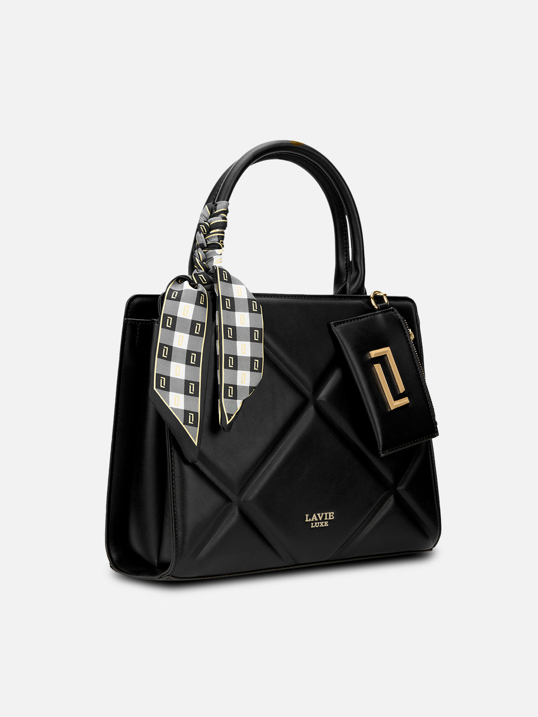 Quare26 Medium Satchel Bag Black