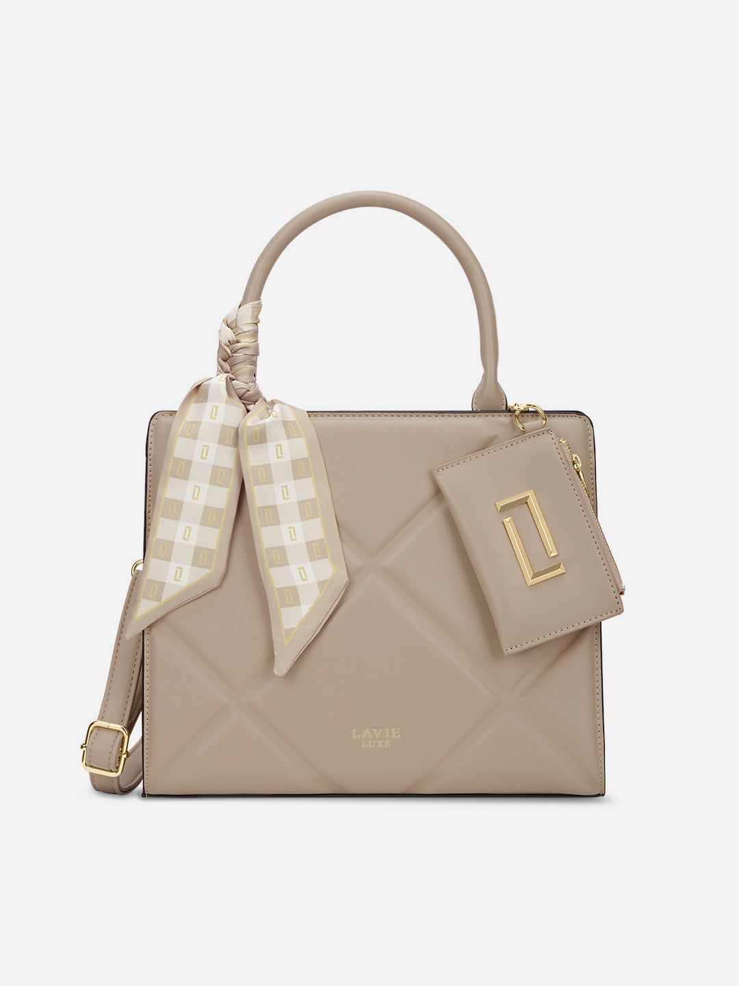 Quare26 Medium Satchel Bag Beige