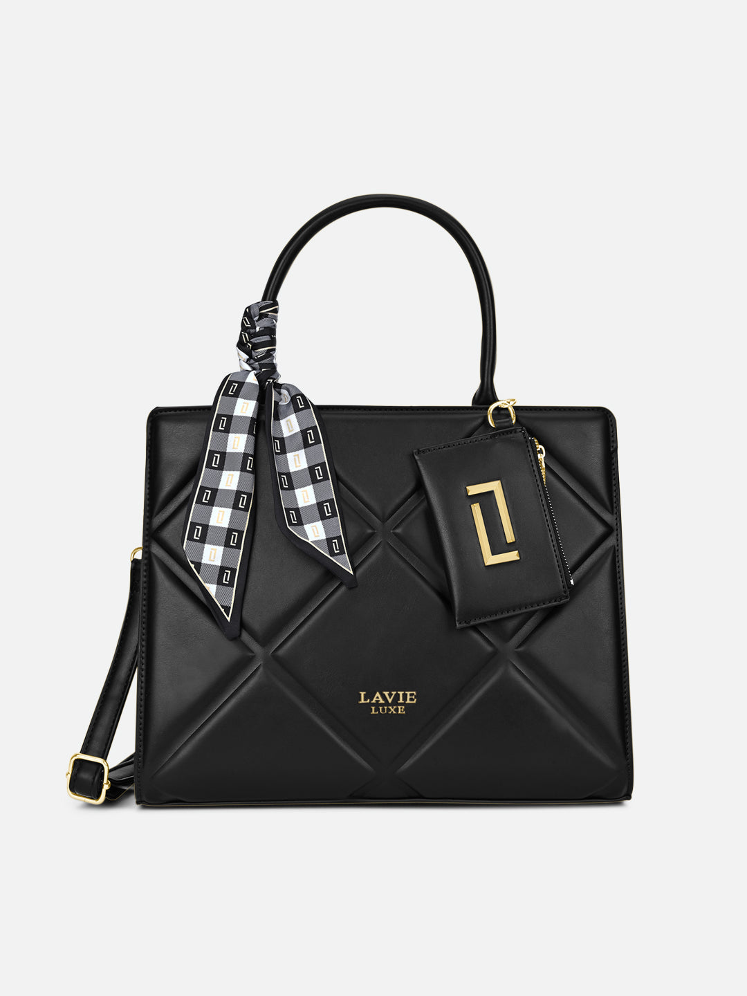 Quare26 Large Satchel Bag Black