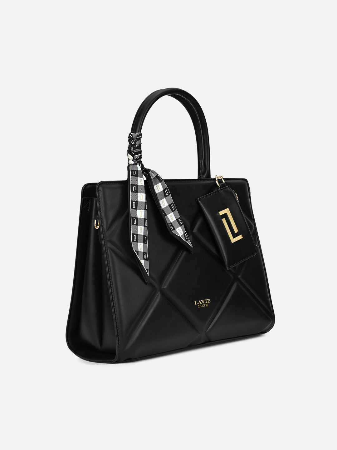 Quare26 Large Satchel Bag Black