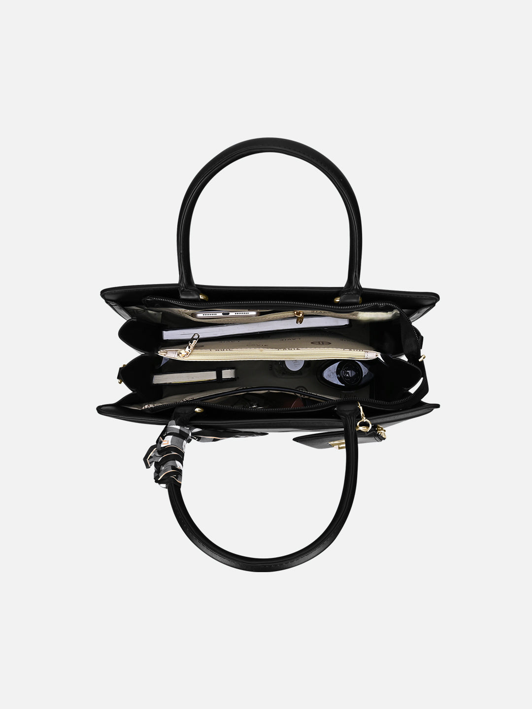 Quare26 Large Satchel Bag Black