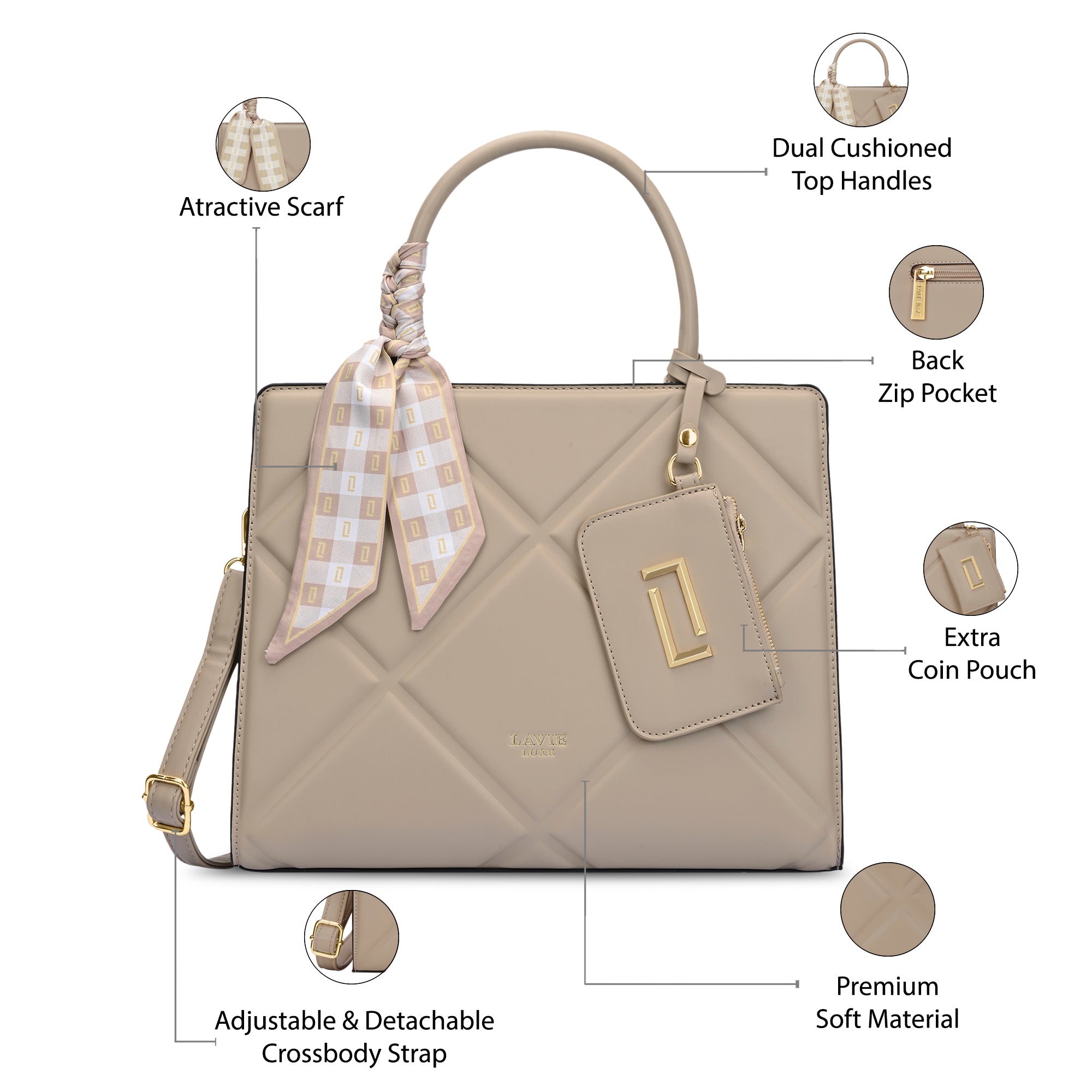 Quare26 Large Satchel Bag
