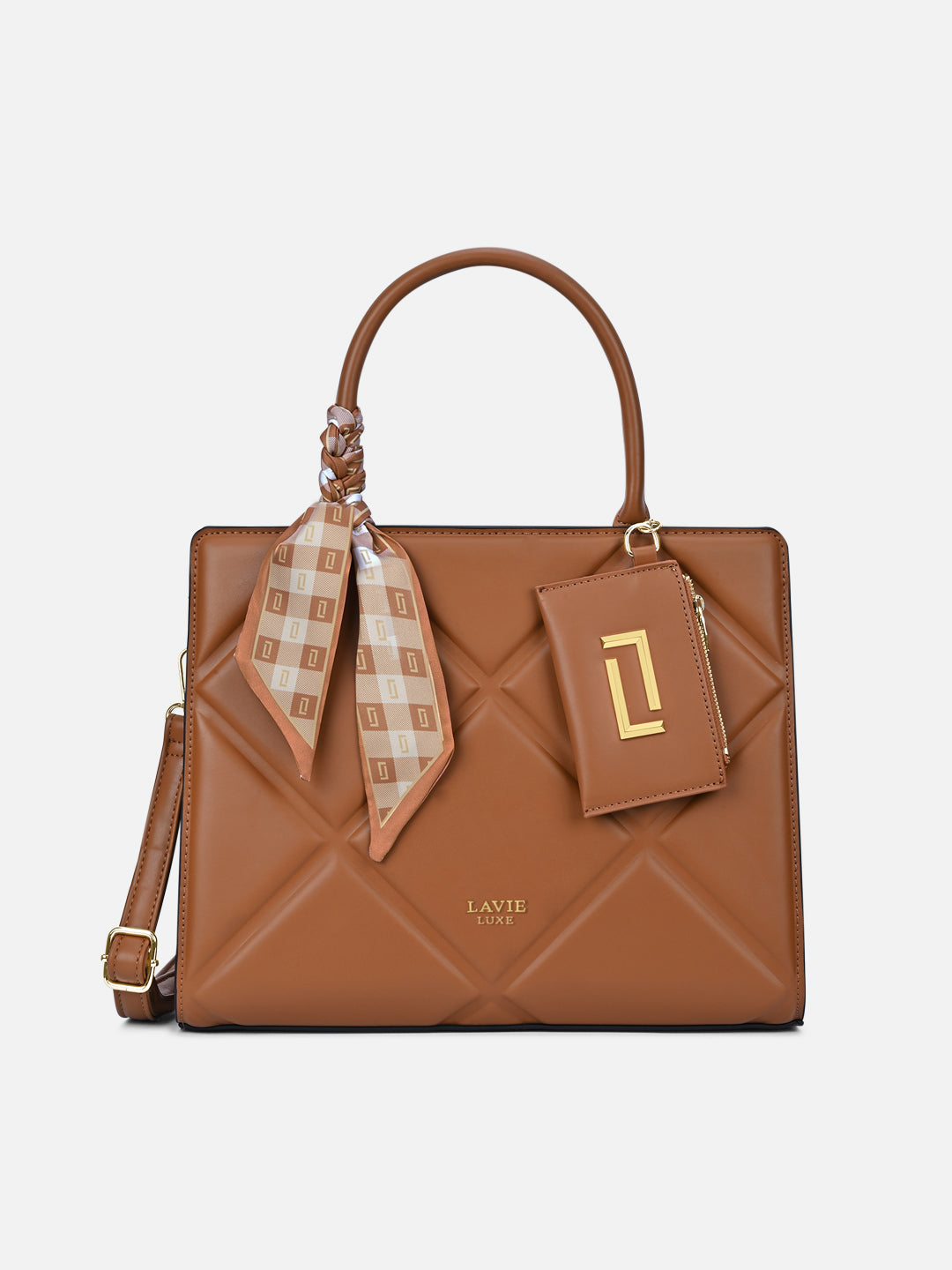 Quare26 Large Satchel Bag Tan